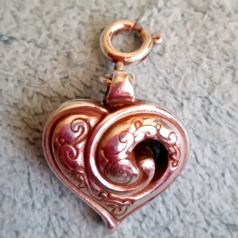 BRIGHTON ICONIC PAISLEY HEART CHARM